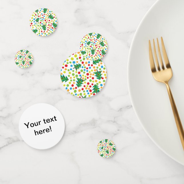 Christmas trees pattern confetti (Group)