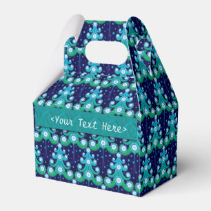Christmas Trees Pattern Favour Box