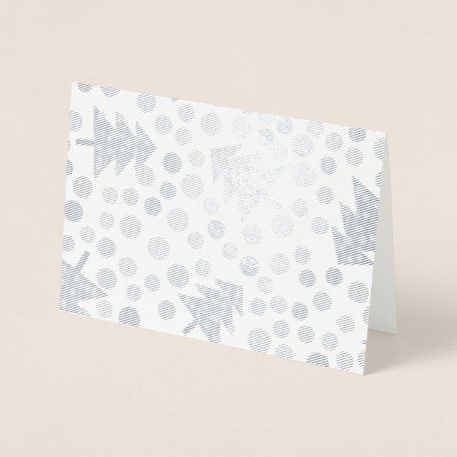 Christmas trees pattern foil card (Front)