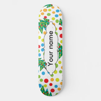 Christmas trees pattern skateboard