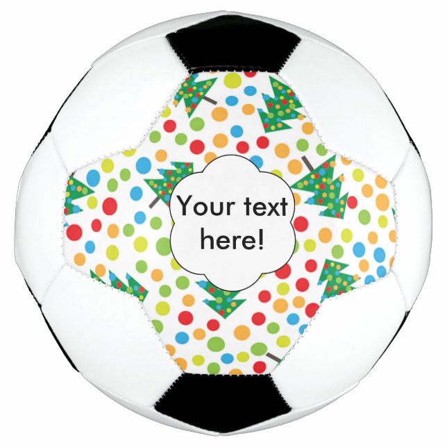 Christmas trees pattern soccer ball (Front)