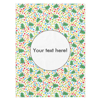 Christmas trees pattern tablecloth
