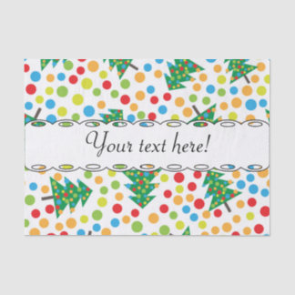 Christmas trees pattern tissue paper