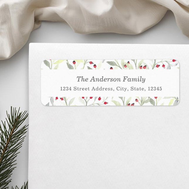 Christmas Trees Personalised Return Address (Creator Uploaded)