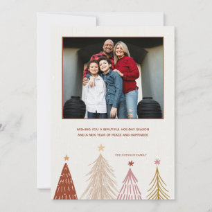 Christmas Trees Photo Holiday Card