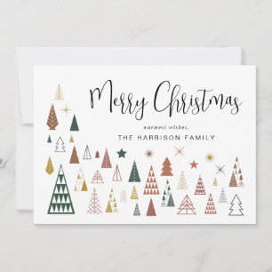 Christmas Trees Photo Holiday Card