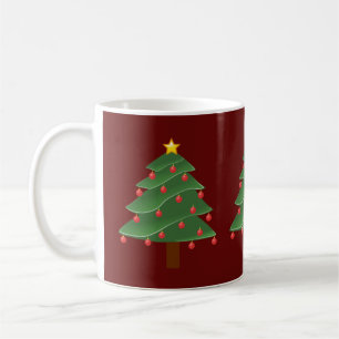 Christmas Trees/ Red Classic Mug
