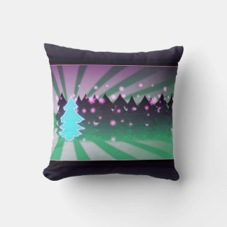 Christmas Trees Shades of Green Cushion