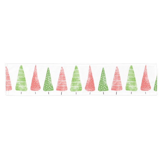 Christmas Trees Short Table Runner (Horizontal)