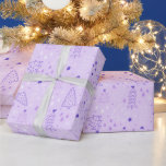 Christmas Trees Snowflake Purple Christmas Wrapping Paper<br><div class="desc">Introducing our Purple Christmas Trees Wrapping Paper, a delightful choice for adding a touch of elegance and whimsy to your holiday presents. The rich, regal purple background sets the stage for a festive display of super cute Christmas trees in shades of purple and white. Adorned with charming details, these trees...</div>
