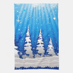 Christmas Trees Tea Towel