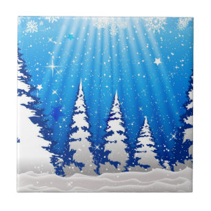 Christmas Trees Tile