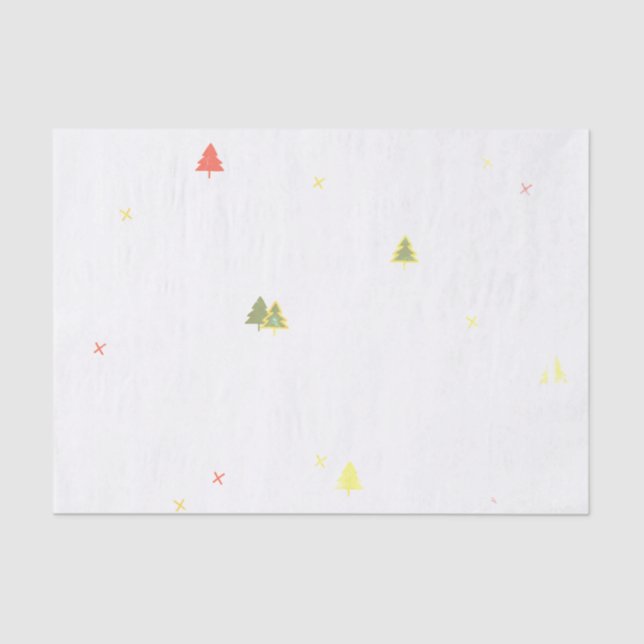 CHRISTMAS TREES Tissue Paper (Front)