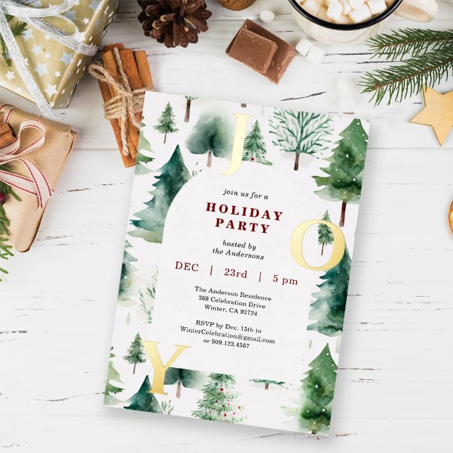 Christmas Trees Winter Greenery Joy Holiday Party (Creator Uploaded)