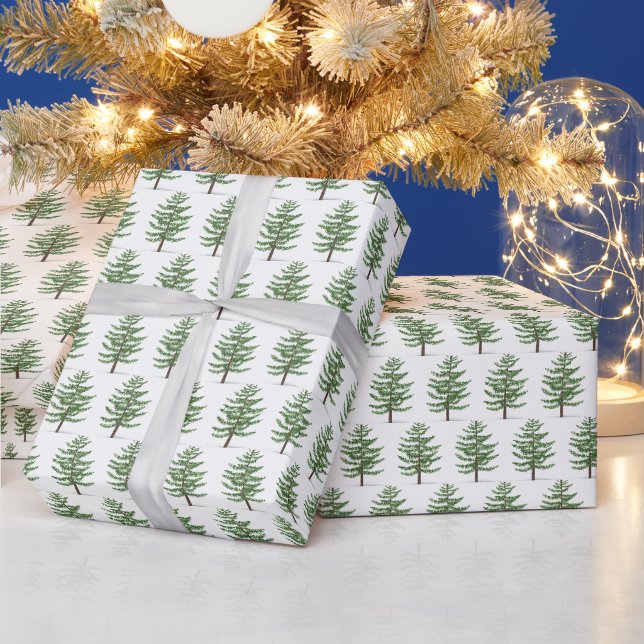 Christmas Trees Wrapping Paper (Holidays)