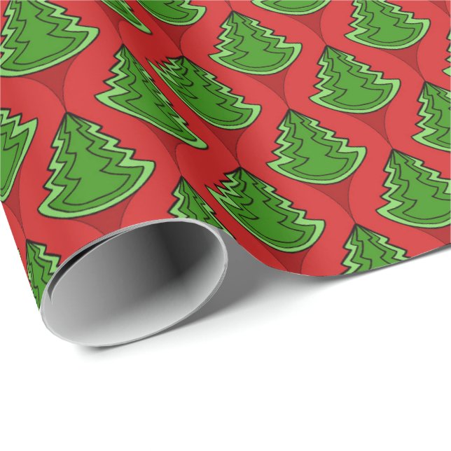 Christmas trees wrapping paper (Roll Corner)