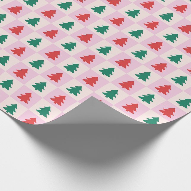 Christmas Trees Wrapping Paper (Corner)