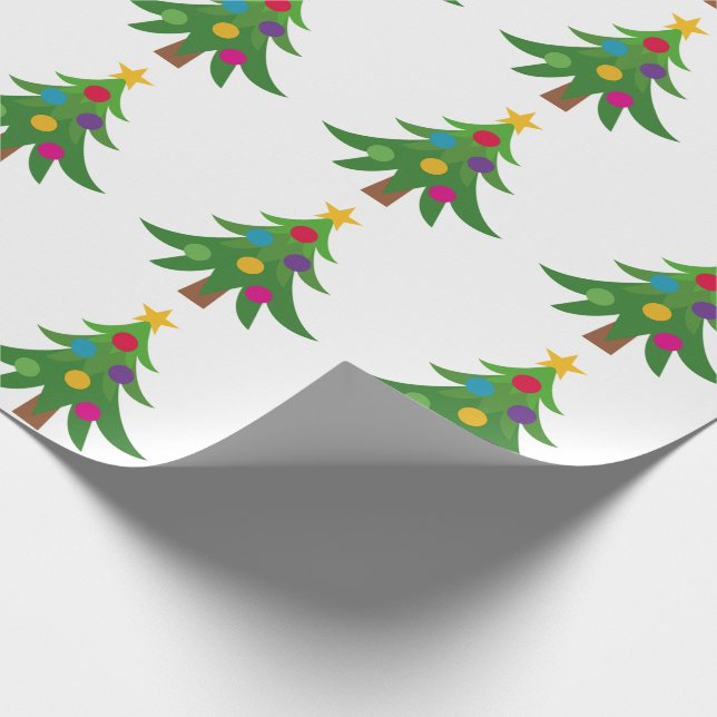 Christmas Trees Wrapping Paper (Corner)