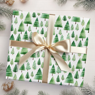 Christmas Trees Wrapping Paper