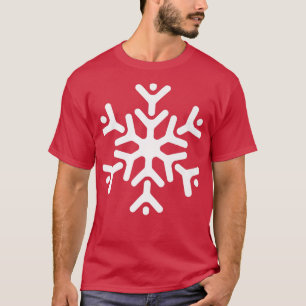 Christmas Trendy Drawing Snowflake T-Shirt