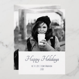 Christmas Trendy Script Two Side Photo