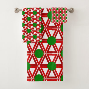Christmas Triangle Quilt Towel
