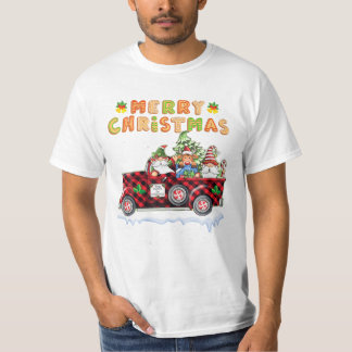 Christmas Truck Buffalo Plaid Chr T-Shirt