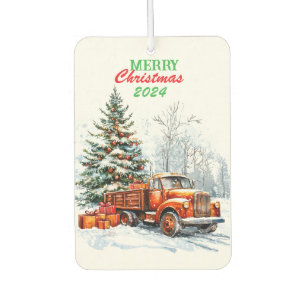 Christmas truck  car air freshener