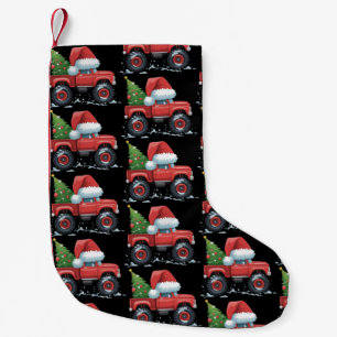 Christmas Truck Tree Xmas Funny Holiday Winter Small Christmas Stocking