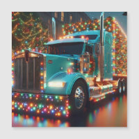 Christmas truck with lights
