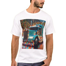 Christmas truck with lights