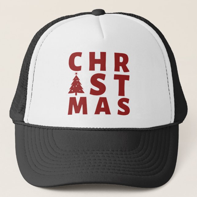 CHRISTMAS TRUCKER HAT (Front)