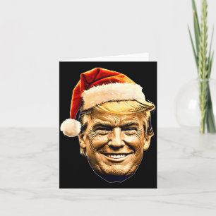 Christmas Trump Face Santa Funny Xmas Meme Men Wom Card