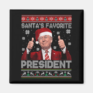 Christmas Trump Santas Favourite President Xmas Ug Magnet