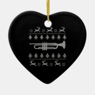 Christmas Trumpet Gift Ceramic Tree Decoration