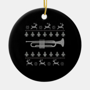 Christmas Trumpet Gift Ceramic Tree Decoration