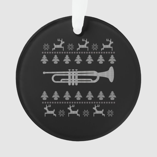 Christmas Trumpet Gift Ornament (Front)