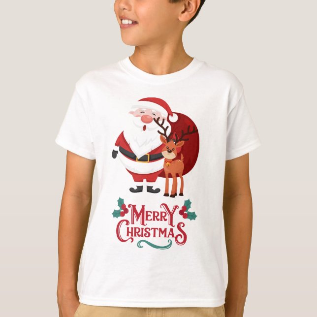 Christmas tshirt for kids  (Front)