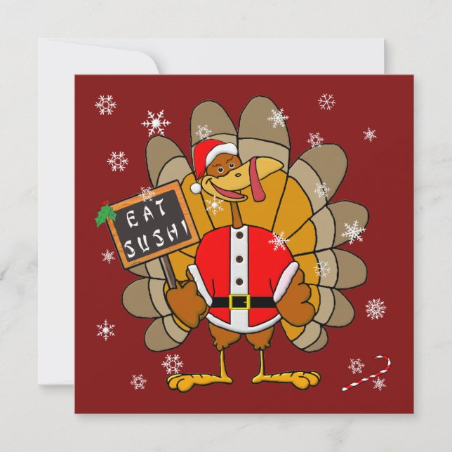 Christmas Turkey Holiday Card (Front)