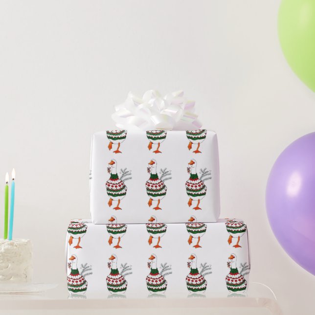 Christmas Turkey in a Sweater Wrapping Paper (Party Gifts)