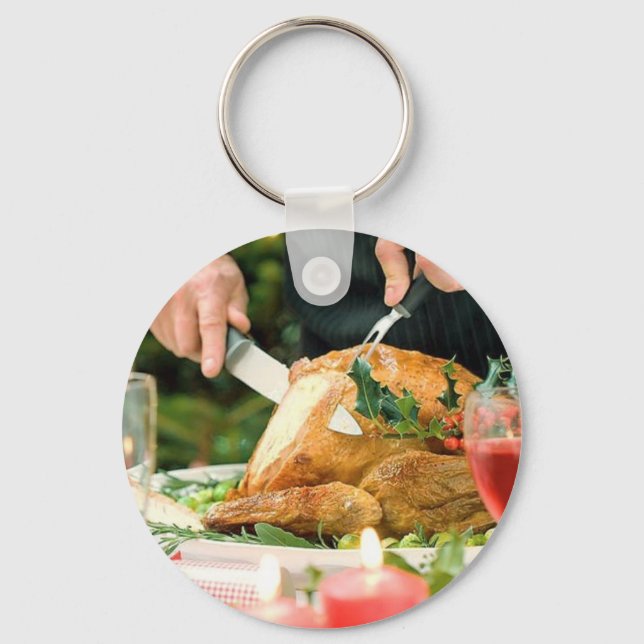 Christmas Turkey Key Ring (Front)