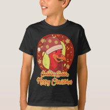 Christmas Turkey Santa Hat Retro a Family Matching