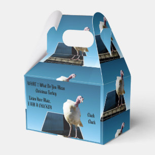 Christmas Turkey Who Thinks He Is A Chicken, Favour Box