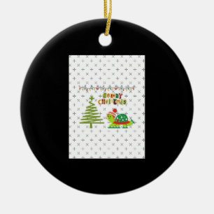 christmas turtle A-Line Dress Ceramic Tree Decoration