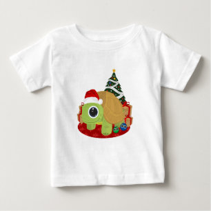 Christmas Turtle Baby T-Shirt