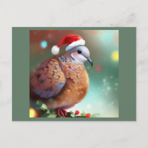 Christmas Turtle Dove 1 Holiday Postcard
