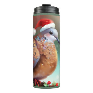 Christmas Turtle Dove 1 Thermal Tumbler