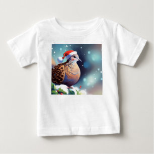 Christmas Turtle Dove 2 Baby T-Shirt