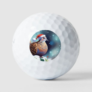 Christmas Turtle Dove (2) Golf Balls