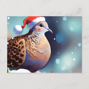 Christmas Turtle Dove 2 Holiday Postcard